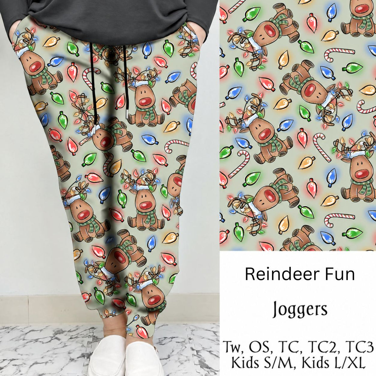 Reindeer Fun Leggings/Joggers | Run Ends 10/9 | ETA 42 days