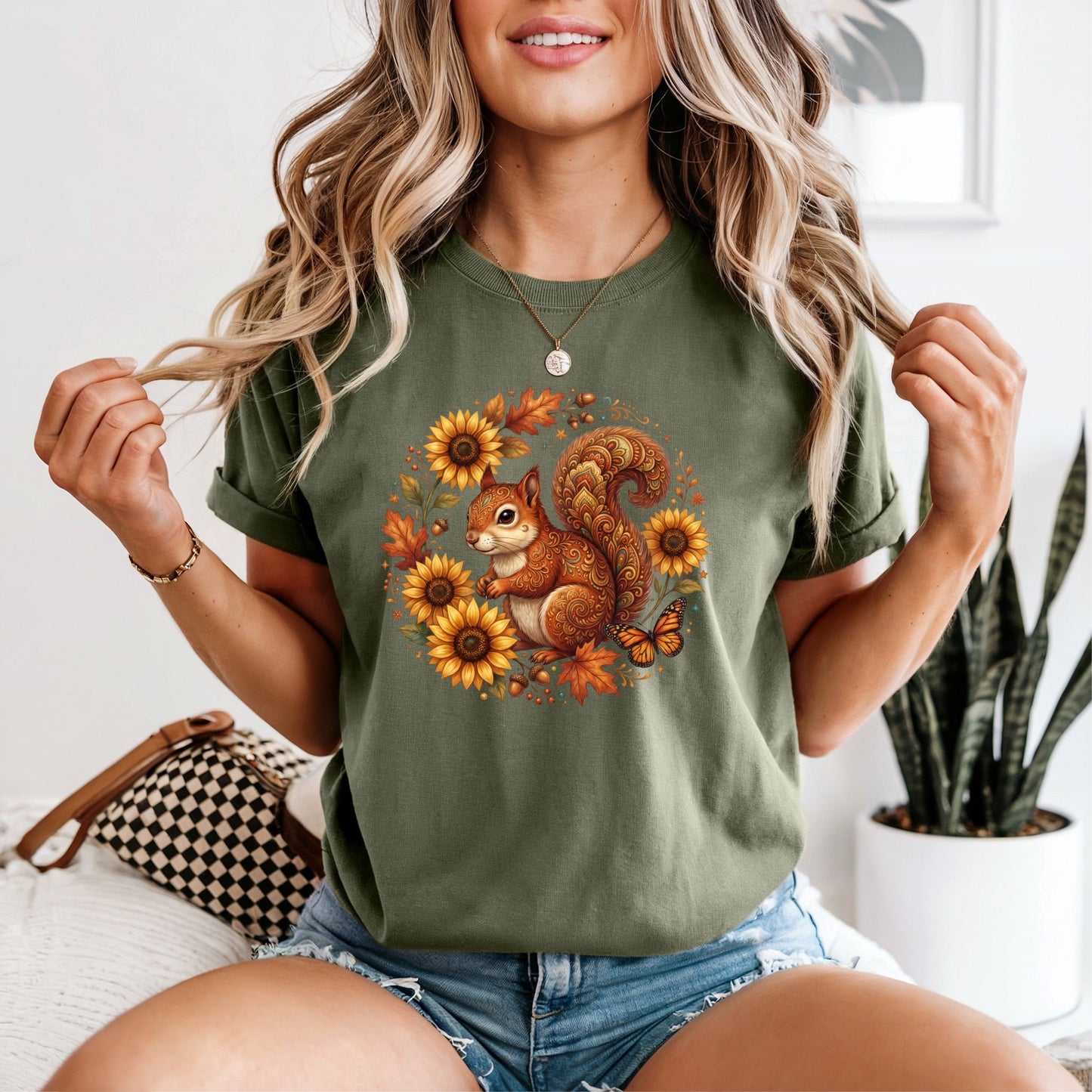 Fall Squirrel Tshirt