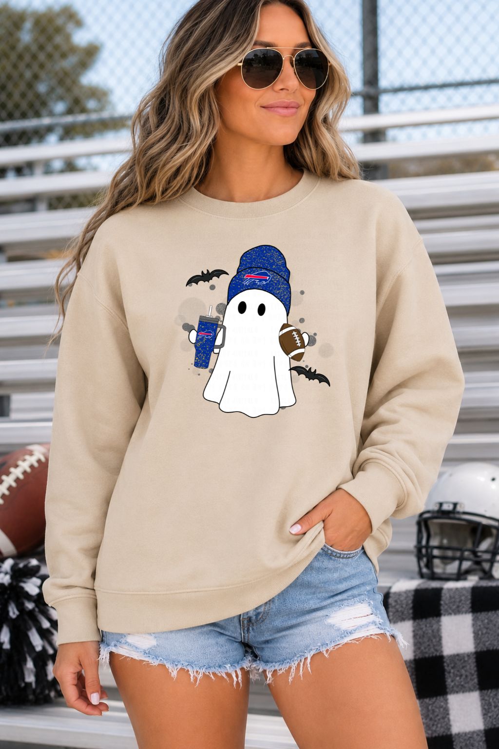 Football Ghost Buffalo Sweatshirt