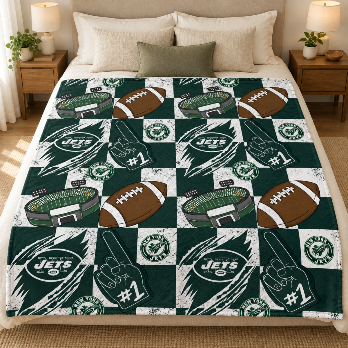 Jets 50x60 Blanket | Run Ends 10/14 | ETA 42 days