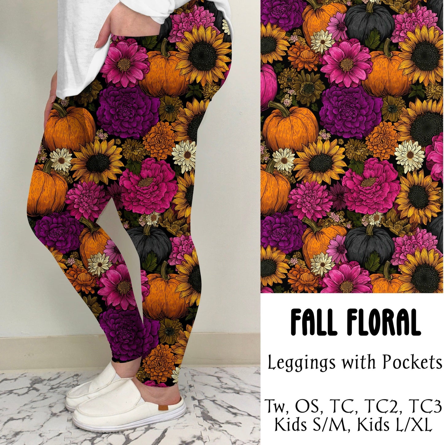 Fall Floral Leggings/Joggers | Run Ends 7/28| ETA 42 days