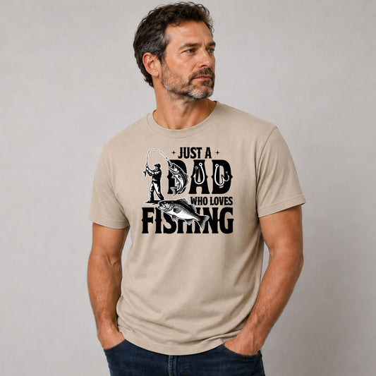 Just A Dad Who Loves Fishing Tshirt