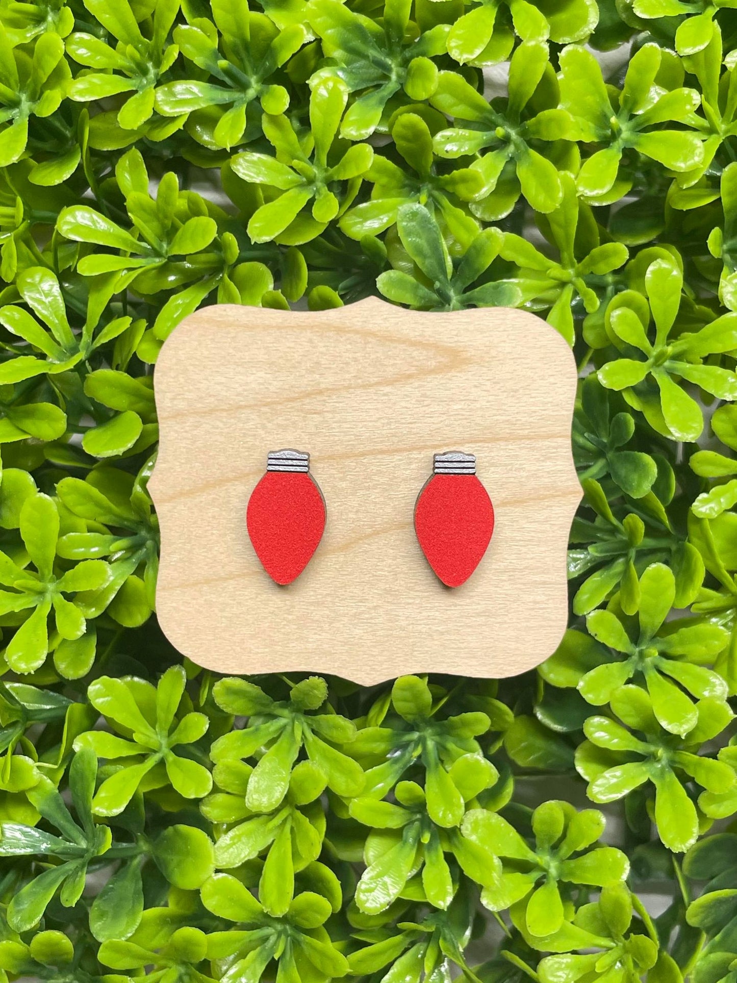 Red Christmas Lights Earrings