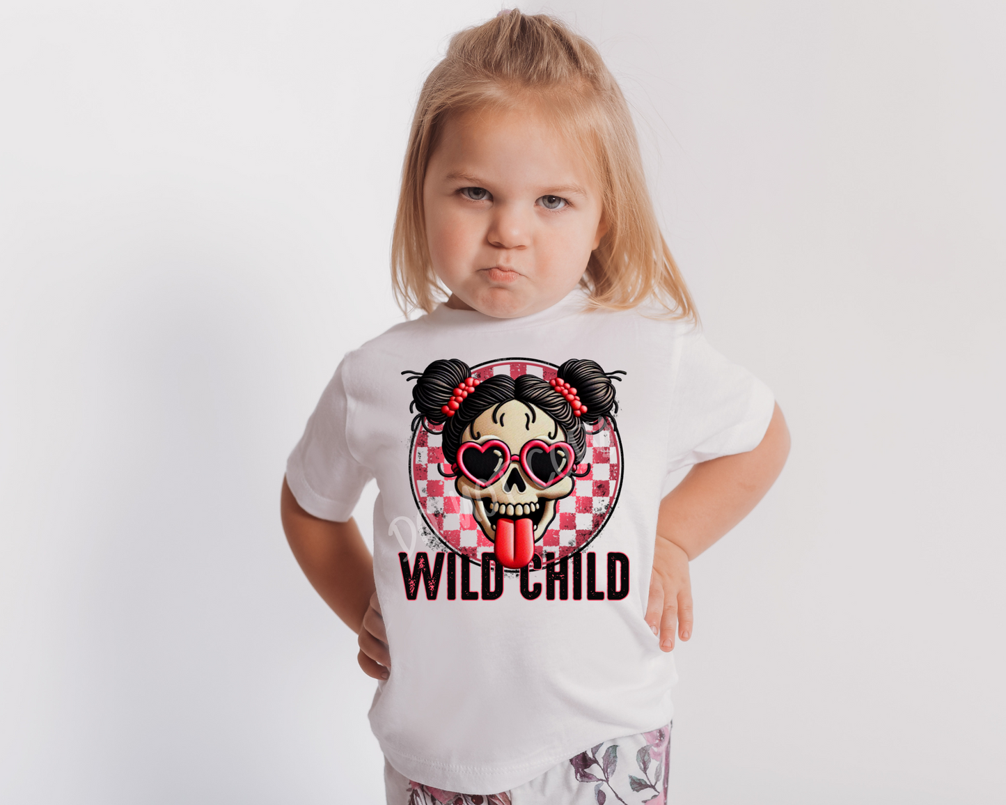 Wild Child Girl Skellie - Tee