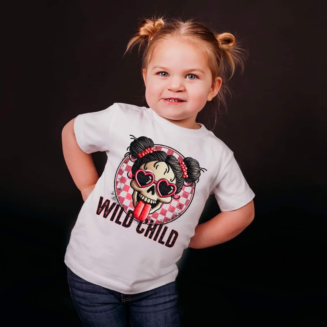 Wild Child Girl Skellie - Tee