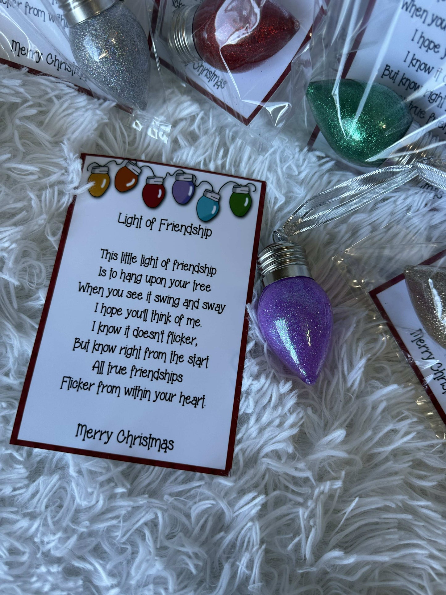 Friendship Lightbulb Ornament