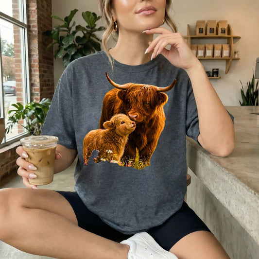 Highland Cow Duo Tshirt