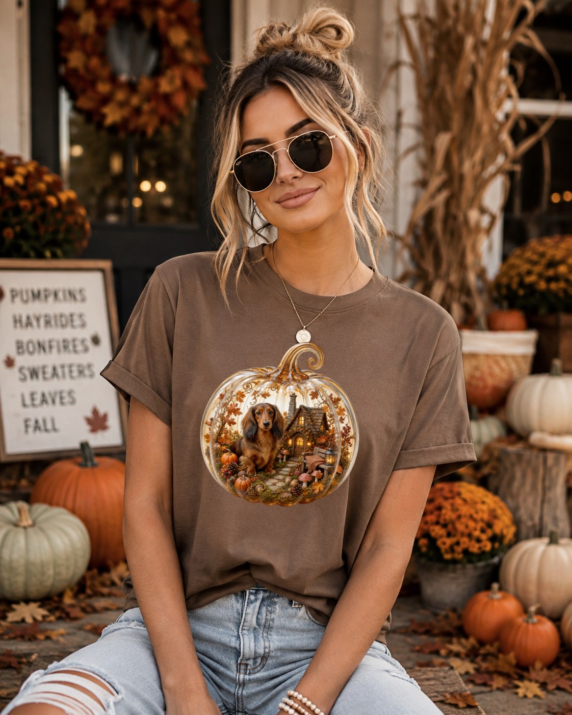 Cozy Pumpkin Beagle Tshirt