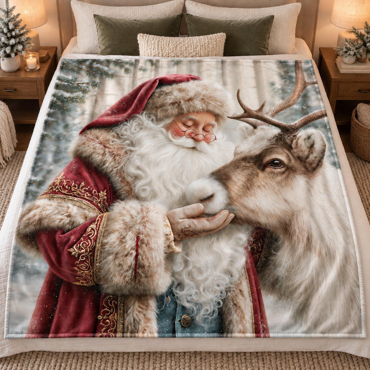 Santa Reindeer 50x60 Blanket | Run Ends 10/9 | ETA 42 days