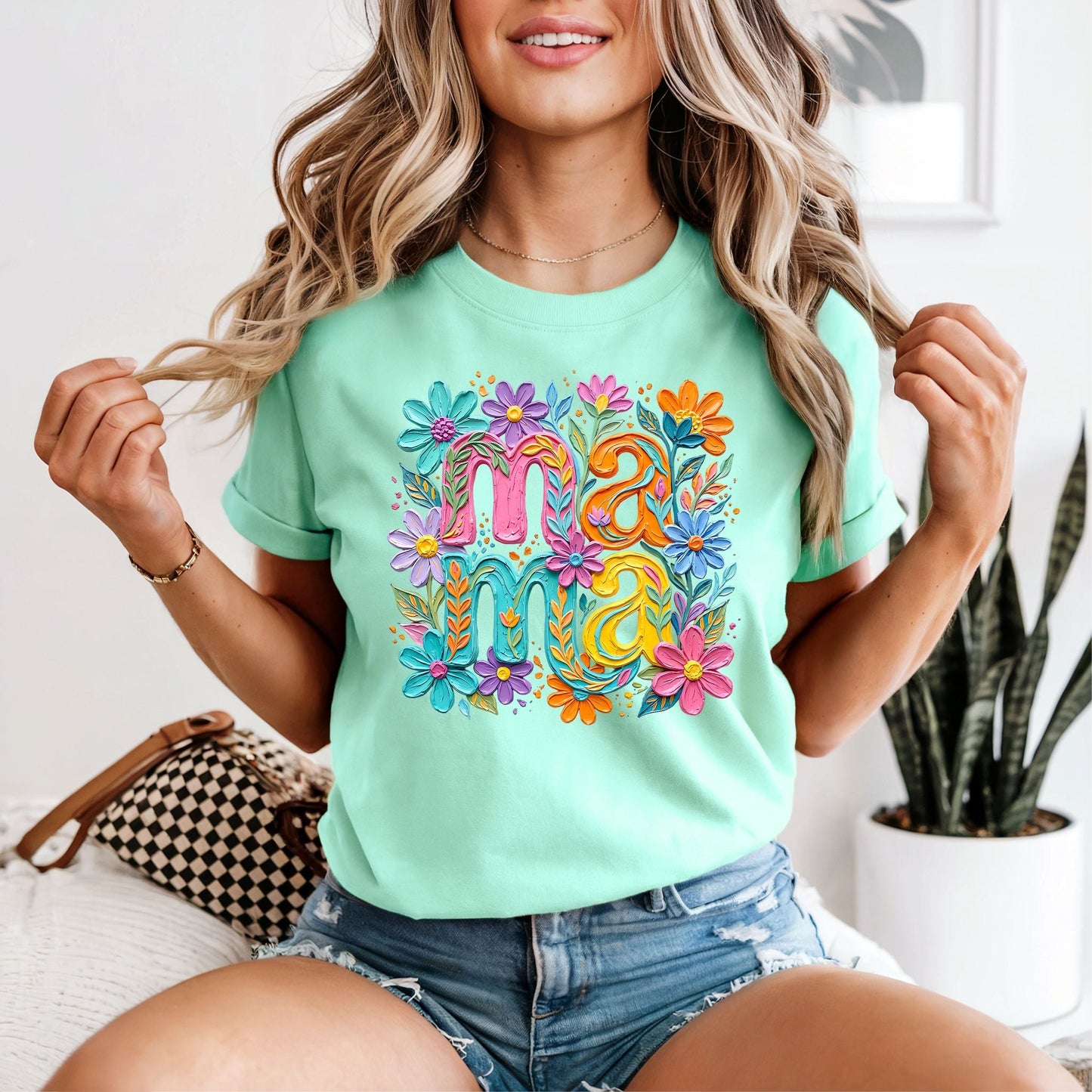 Painted Spring Mama Tshirt