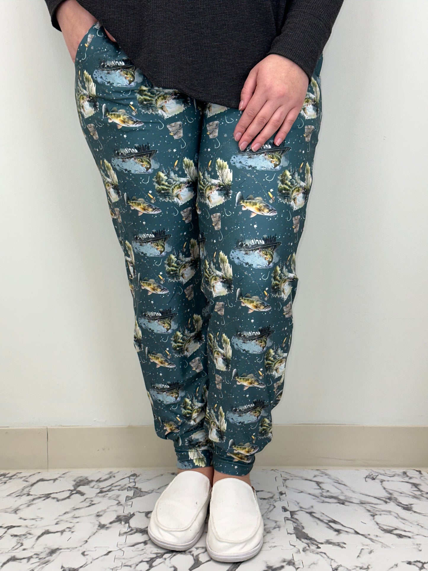 Gone Fishing Joggers w/ Pockets