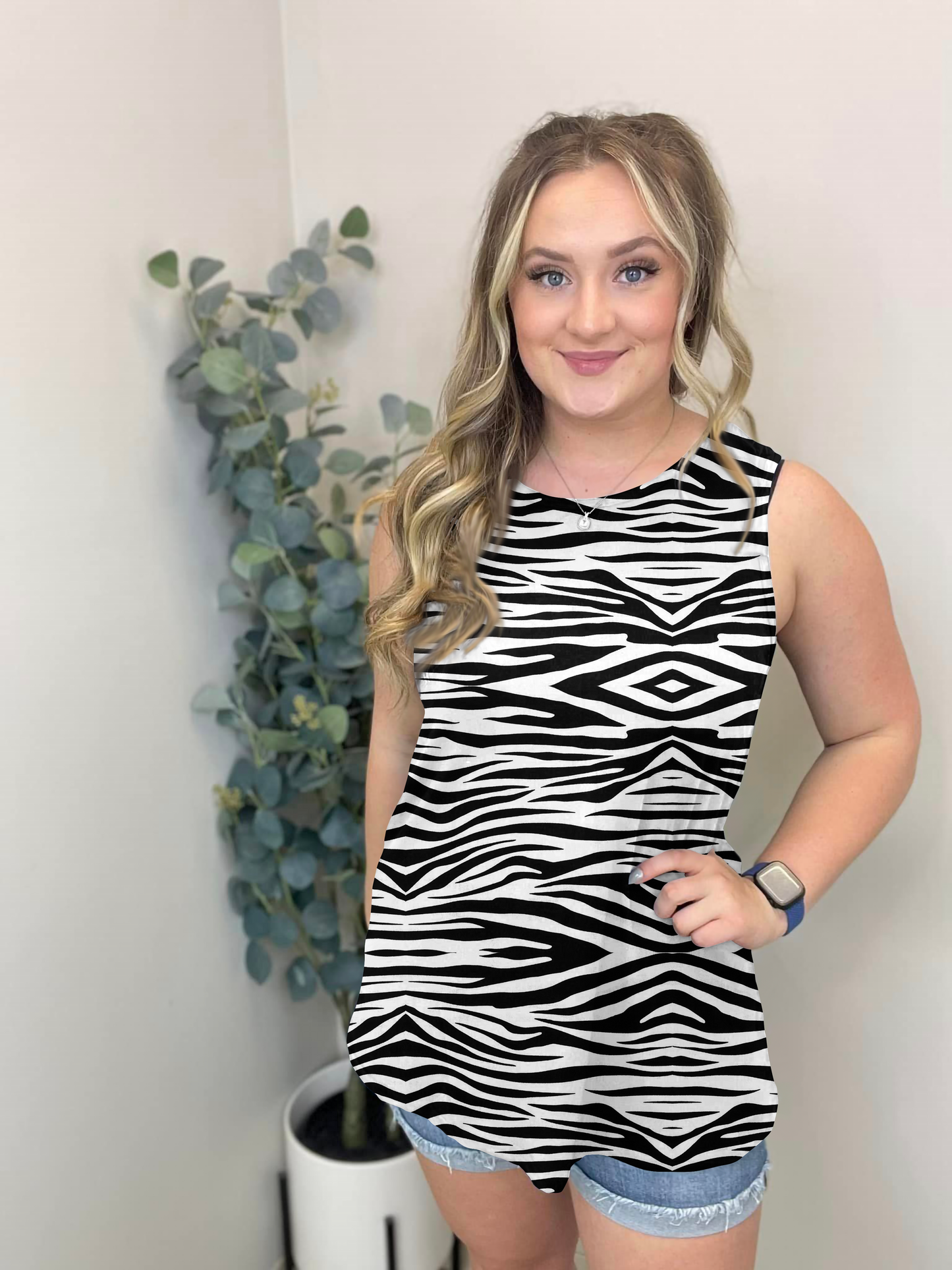 Zebra Pattern Tank Top | Pre-Sale | Run Ends 6/8