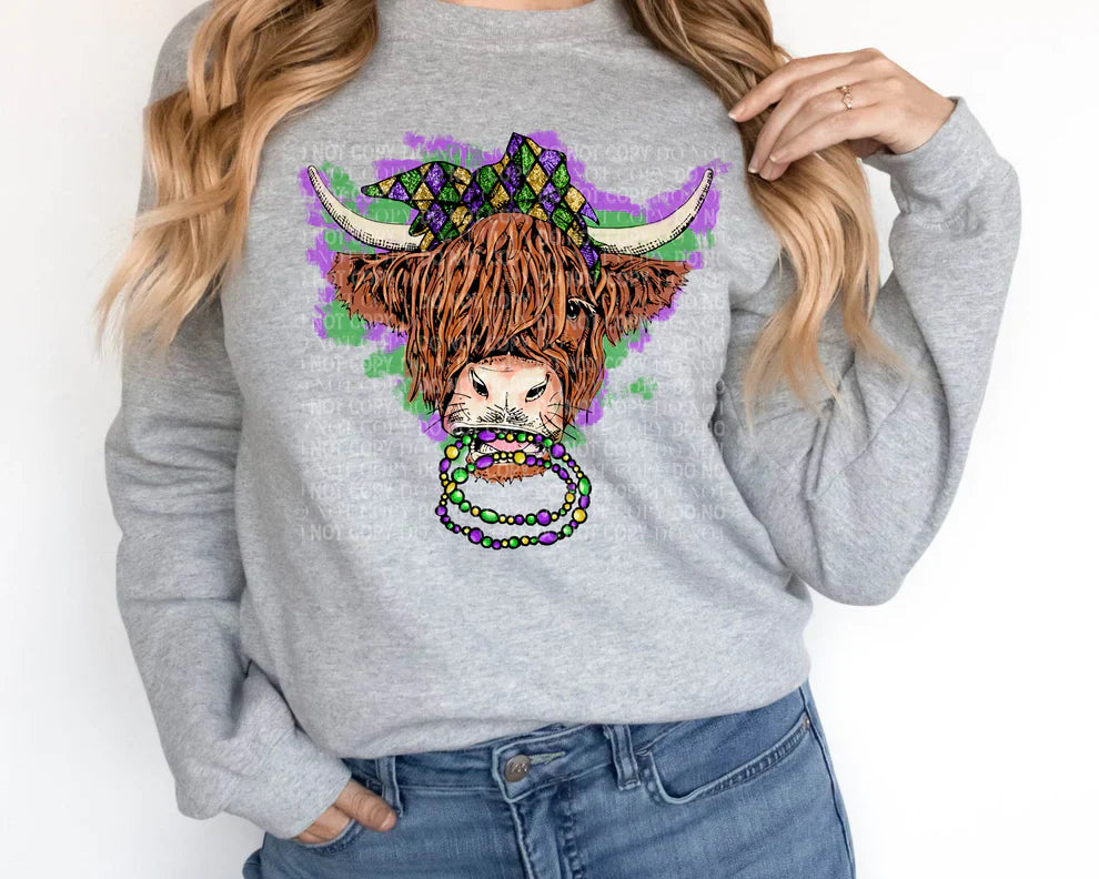 Mardi Moo- Sweatshirt